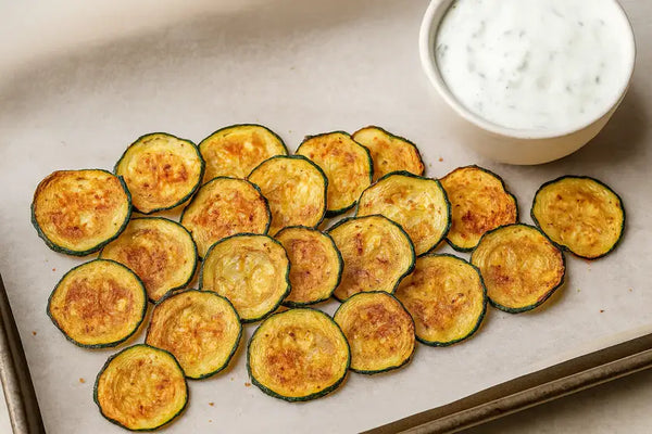 Recette chips de courgettes au four : croustillantes, légères et irrésistibles